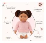 Imagen de Muñeca bebé con cabello castaño ondulado 35cm
