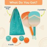 Imagen de Set Paletas con pelotas madera 7 pcs