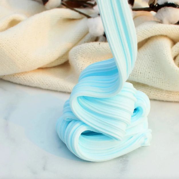 Imagen de Slime Baba Esponjosa Fluffy Water Elf Masa Sensorial 120ml - azul pastel