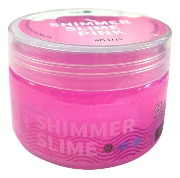 Imagen de Slime Baba Brillante Shimmer Water Elf Masa Sensorial 120ml - Rosa