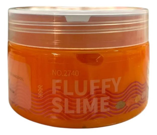 Imagen de Slime Baba Esponjosa Fluffy Water Elf Masa Sensorial 120ml - naranja/rojo