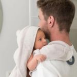 Imagen de Toalla grande de baño con mordillo Doomoo- Beige