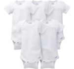 Imagen de Set de 5 bodies blancos mangas cortas blanco Gerber 12m