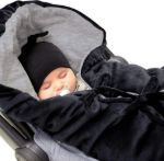 Imagen de Cobertor universal abrigado de plush universal hasta 6 meses Negro 7AM