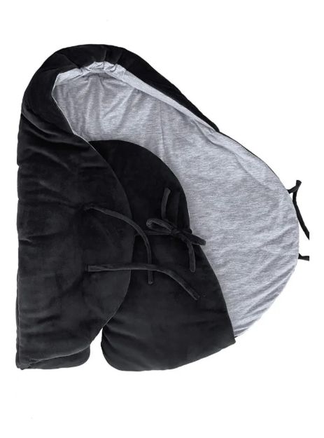 Imagen de Cobertor universal abrigado de plush universal hasta 6 meses Negro 7AM