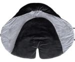 Imagen de Cobertor universal abrigado de plush universal hasta 6 meses Negro 7AM