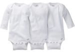 Imagen de Set de 3 bodies blancos mangas largas Gerber 18 M