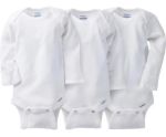 Imagen de Set de 3 bodies blancos mangas largas Gerber 12 M