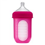 Imagen de Mamadera Anticolico Bolsa Tetina Silicona Para Bebes 3m Fucsia