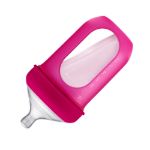 Imagen de Mamadera Anticolico Bolsa Tetina Silicona Para Bebes 3m Fucsia