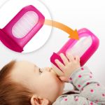 Imagen de Mamadera Anticolico Bolsa Tetina Silicona Para Bebes 3m Fucsia