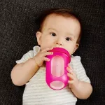 Imagen de Mamadera Anticolico Bolsa Tetina Silicona Para Bebes 3m Fucsia
