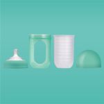 Imagen de Mamadera Anticolico Bolsa Tetina Silicona Para Bebes 3m Turquesa