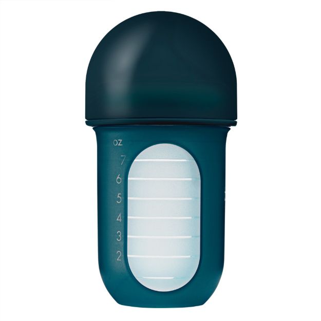 Imagen de Mamadera Anticolico Bolsa Tetina Silicona Para Bebes 3m Azul Oscuro