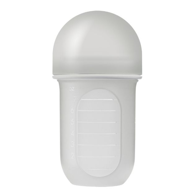 Imagen de Mamadera Anticolico Bolsa Tetina Silicona Para Bebes 3m Gris