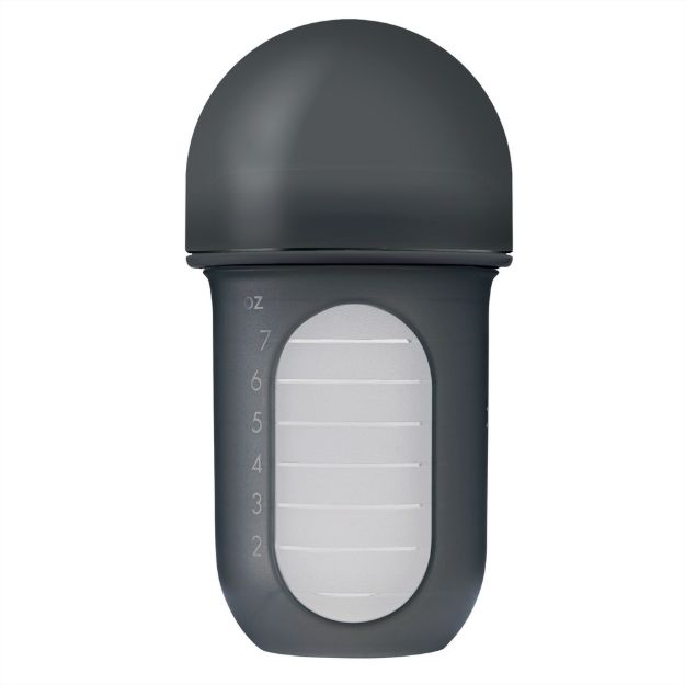 Imagen de Mamadera Anticolico Bolsa Tetina Silicona Para Bebes 3m Gris oscuro