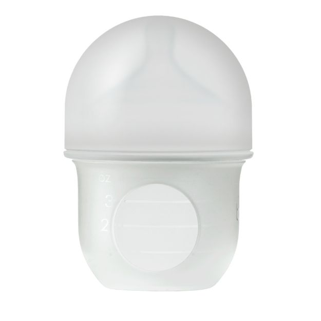 Imagen de Mamadera Boon anticólico con bolsa y tetina de silicona 4oz (118 Ml)