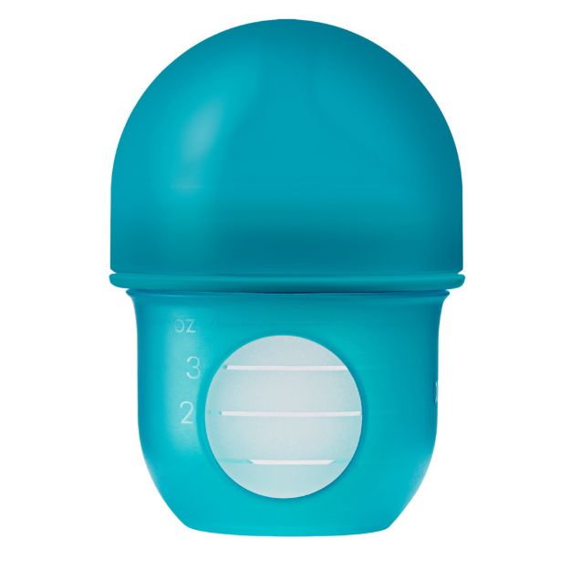 Imagen de Mamadera Con Tetina De Flujo Lento Y Silicona Tamaño 0m+ 120ml-azul