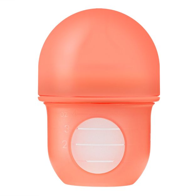 Imagen de Mamadera Con Tetina De Flujo Lento Y Silicona Tamaño 0m+ 120ml-Salmon
