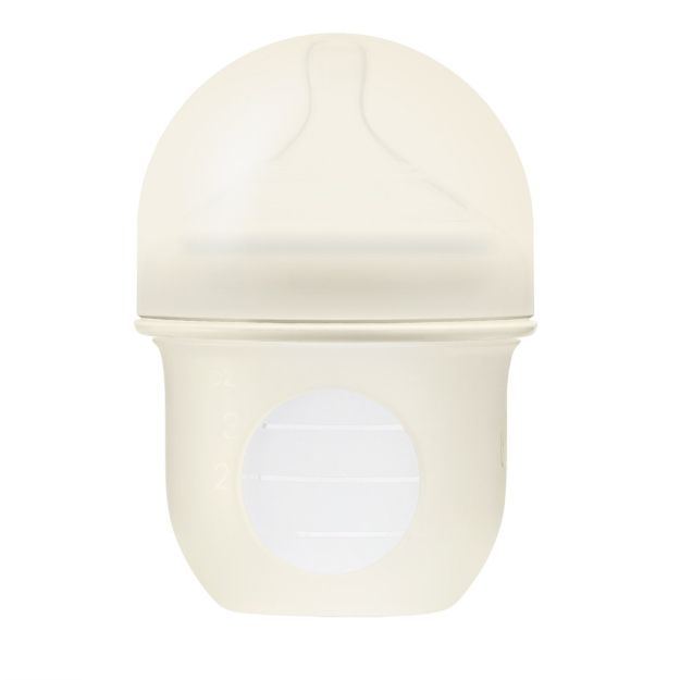 Imagen de Mamadera Con Tetina De Flujo Lento Y Silicona Tamaño 0m+ 120ml-Beige