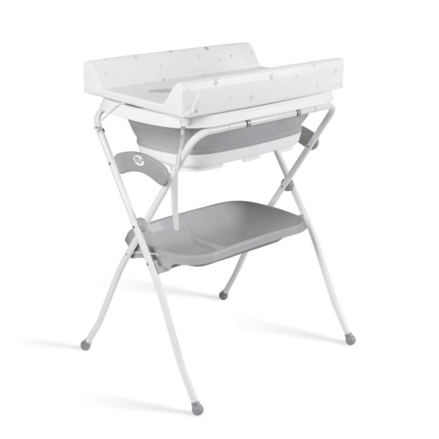 Imagen de Bañito bañera cambiador con reposera plegable Zoe gris