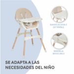 Imagen de Silla de comer multiuso 2 en 1 infantil Mika Beige