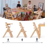 Imagen de Silla de comer evolutiva en madera Full con cojin