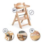 Imagen de Silla de comer evolutiva en madera Full con cojin