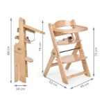 Imagen de Silla de comer evolutiva en madera Full con cojin