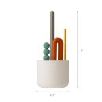 Imagen de Set Cepillos Limpiamemas Con Recipiente escurridor Boon -BEIGE