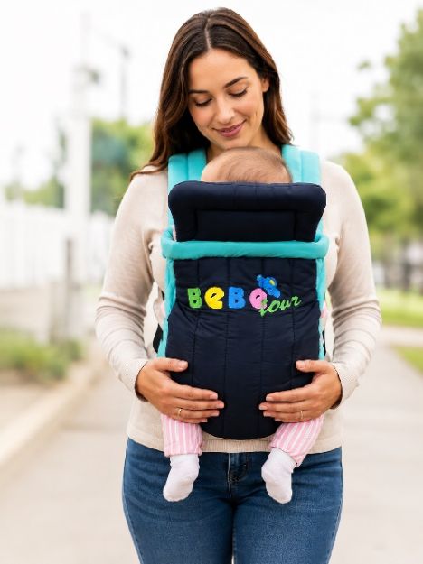 Imagen de Mochila portabebés Bebedue simple 0 A 10kg