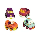 Imagen de Set de 4 vehiculos: auto, camioneta, auto de carreras, taxi