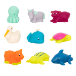 Imagen de Set de 9 animalitos Marino silicona para el agua