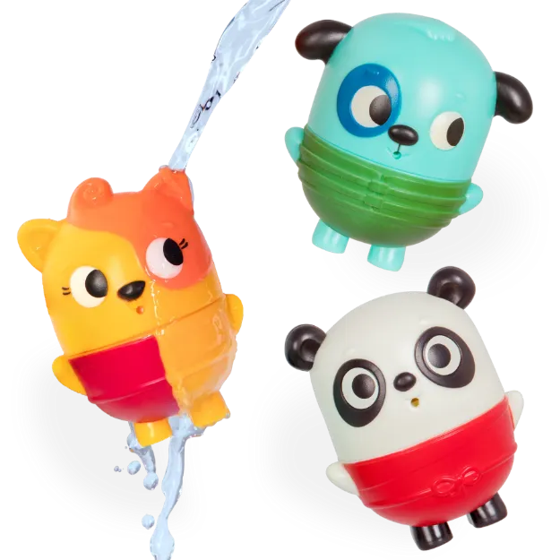 Imagen de Set de 3 animales para el agua: Lolo, Woofer, Bingo