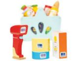 Imagen de Canasto de compras con escaner madera