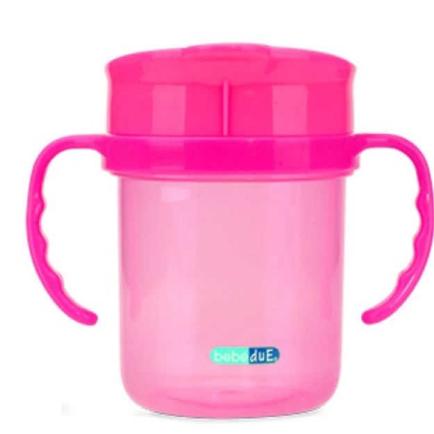 Imagen de Vaso con asa y tapa rojo